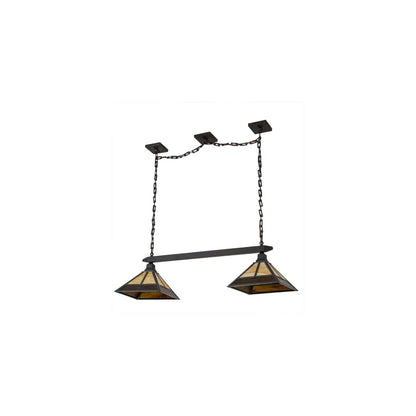 Mission 2 Light 13" Wide Linear Pendant