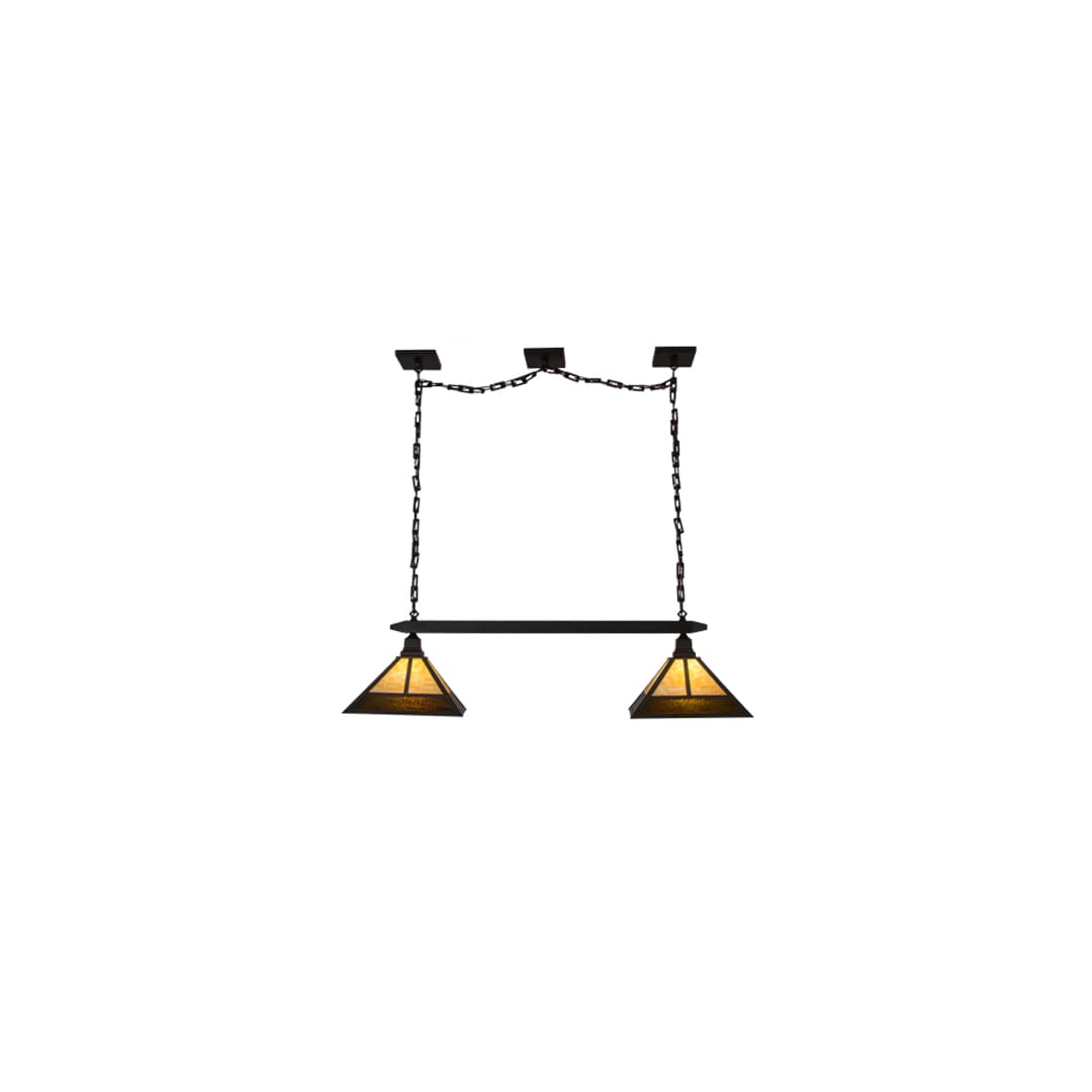 Mission 2 Light 13" Wide Linear Pendant