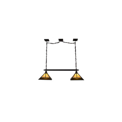 Mission 2 Light 13" Wide Linear Pendant