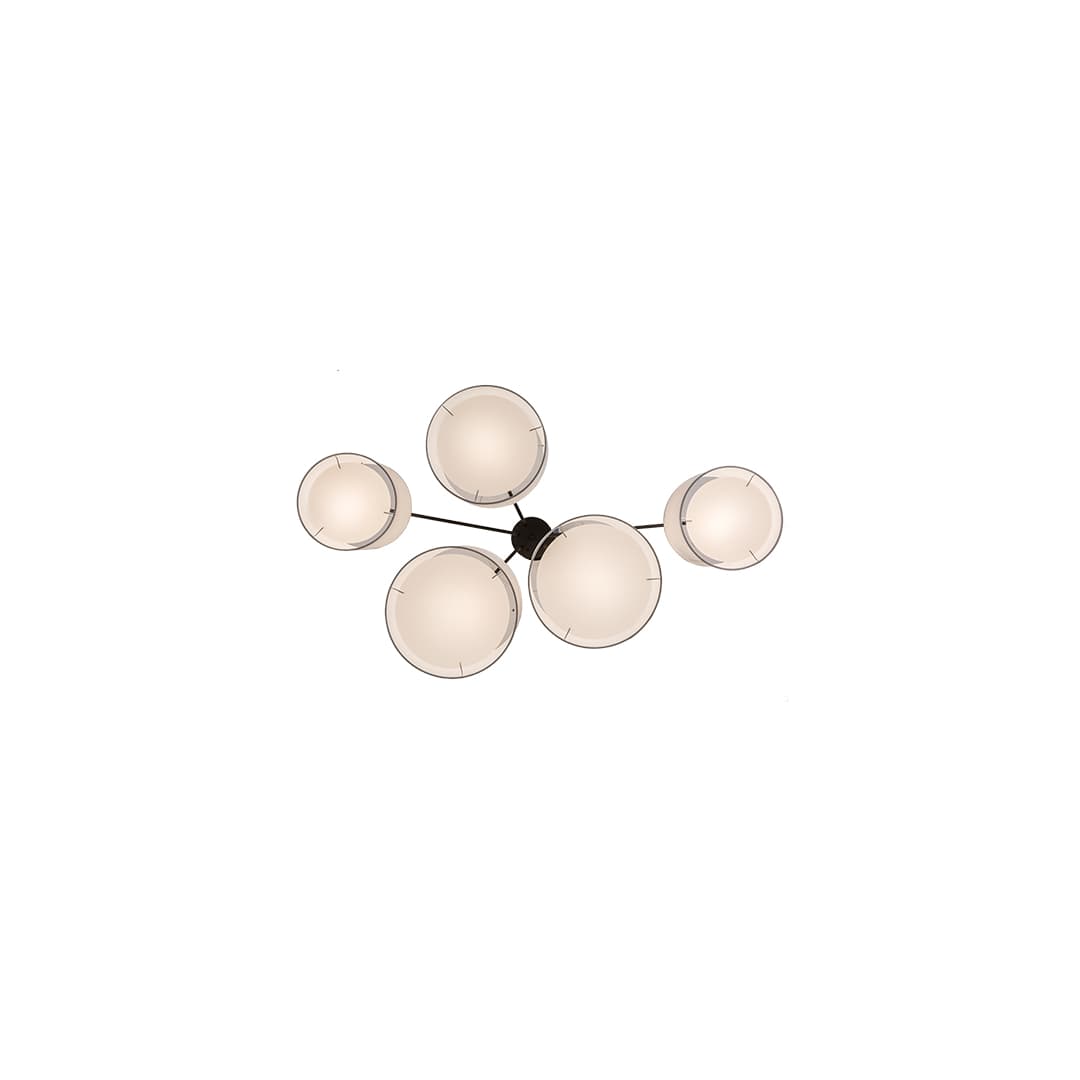 Cilindro 5 Light 35" Wide Linear Pendant