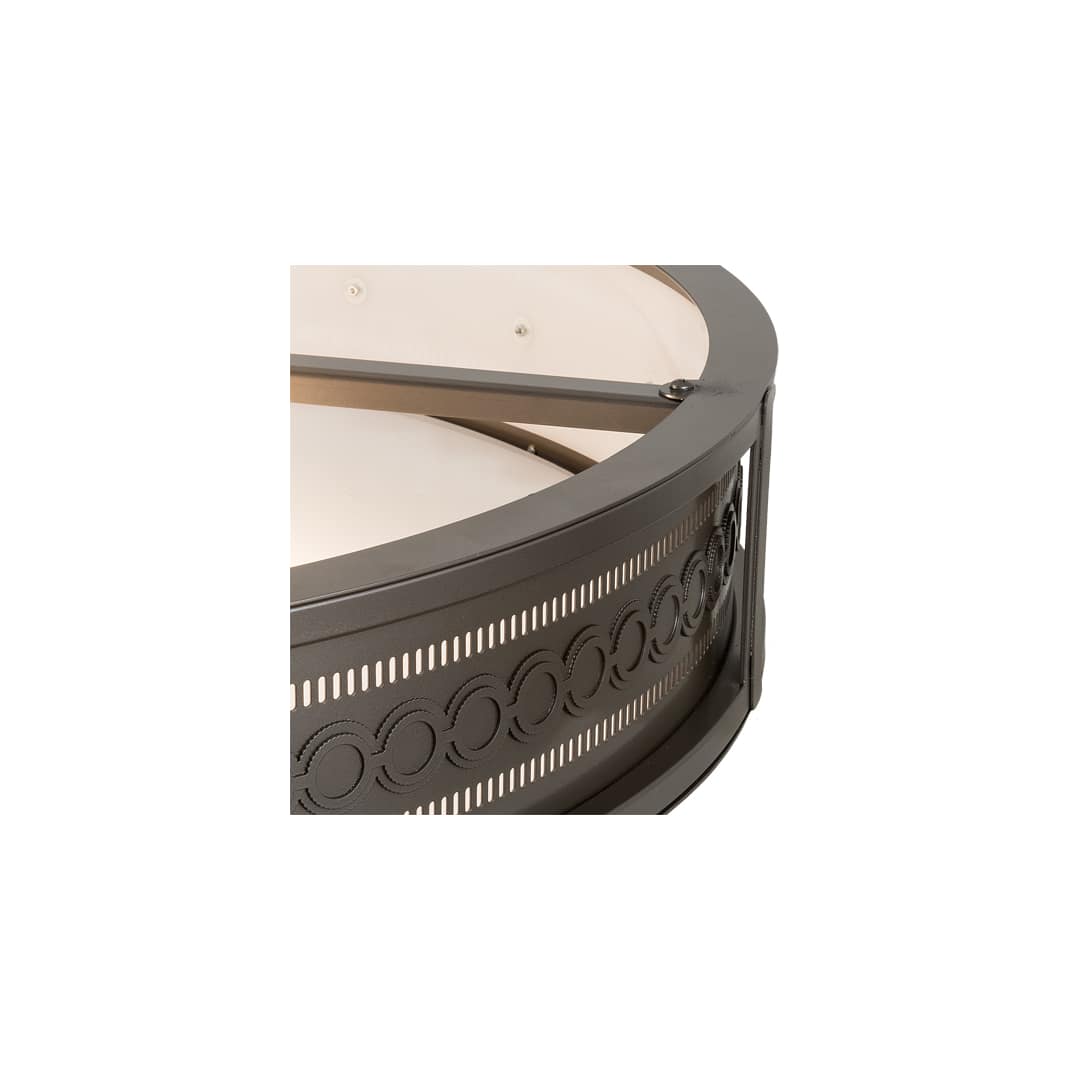 Cilindro Circleline 8 Light 42" Wide Semi-Flush Drum Ceiling Fixture