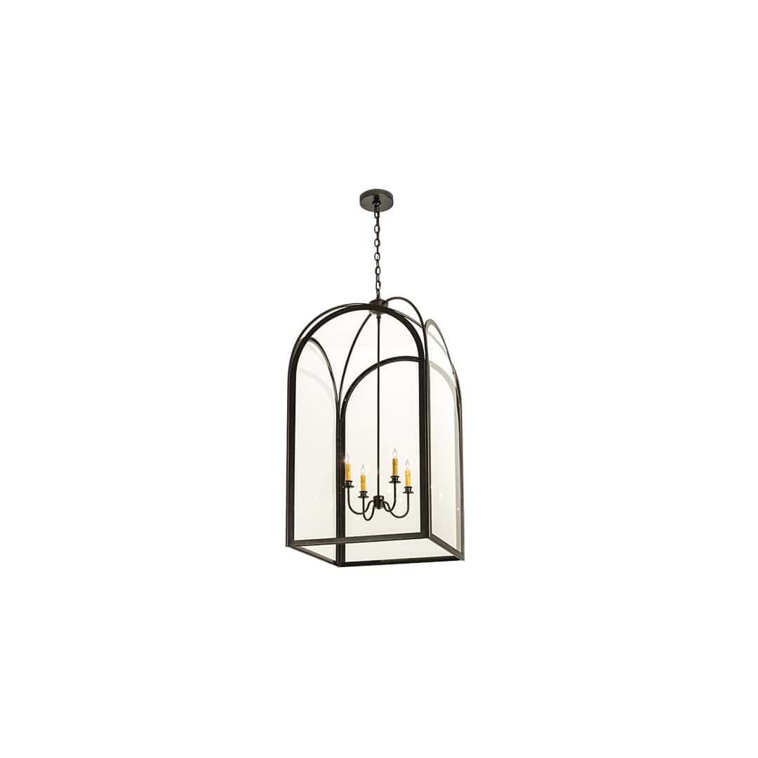 Perin 4 Light 34" Wide Taper Candle Pendant
