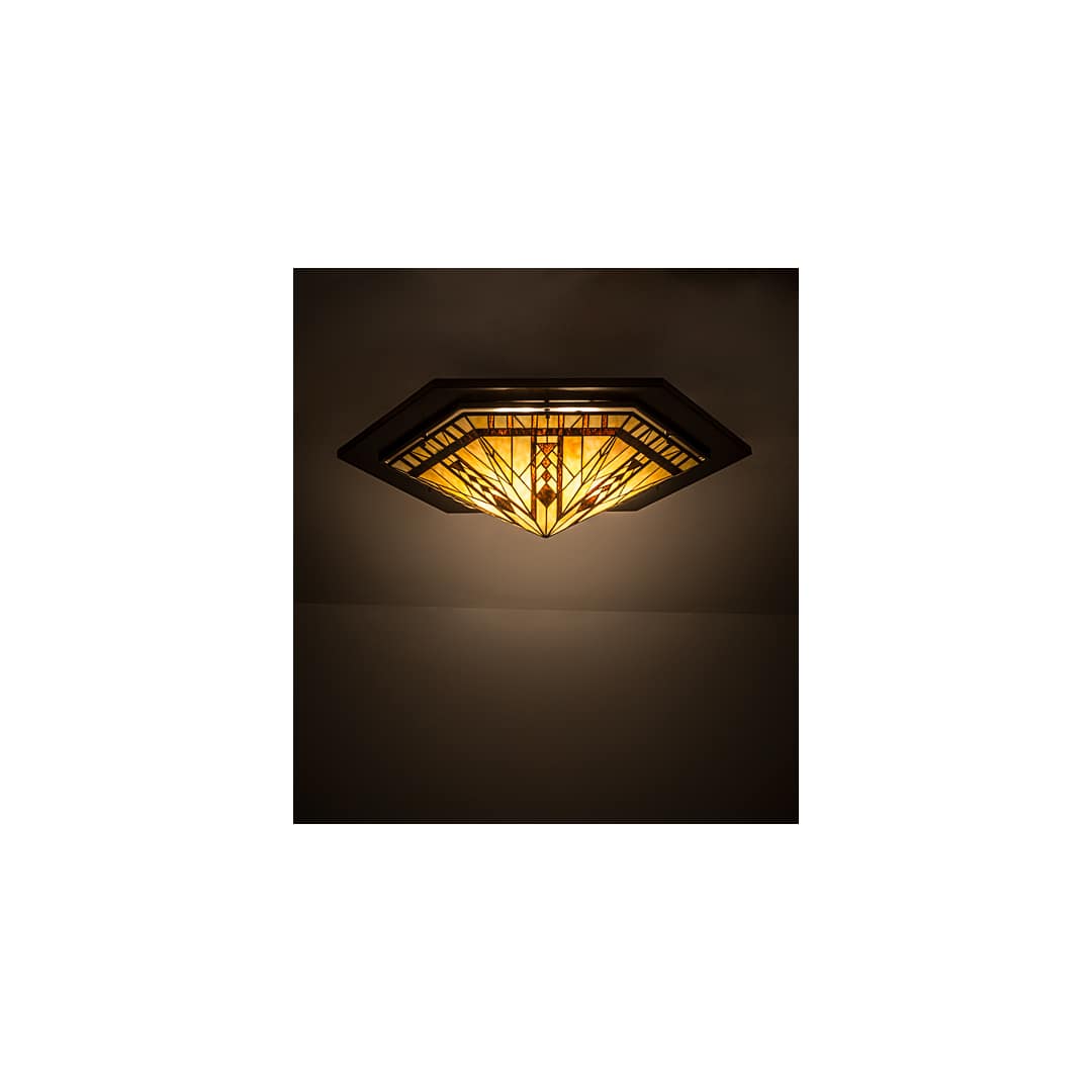 Sonoma 6 Light 36" Wide Flush Mount Ceiling Fixture - Bronze Finish
