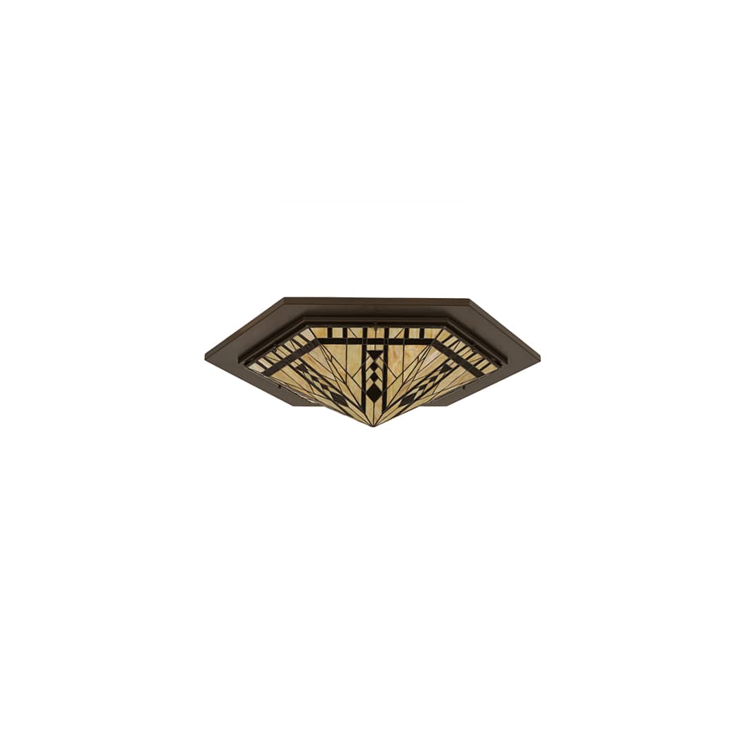 Sonoma 6 Light 36" Wide Flush Mount Ceiling Fixture - Bronze Finish