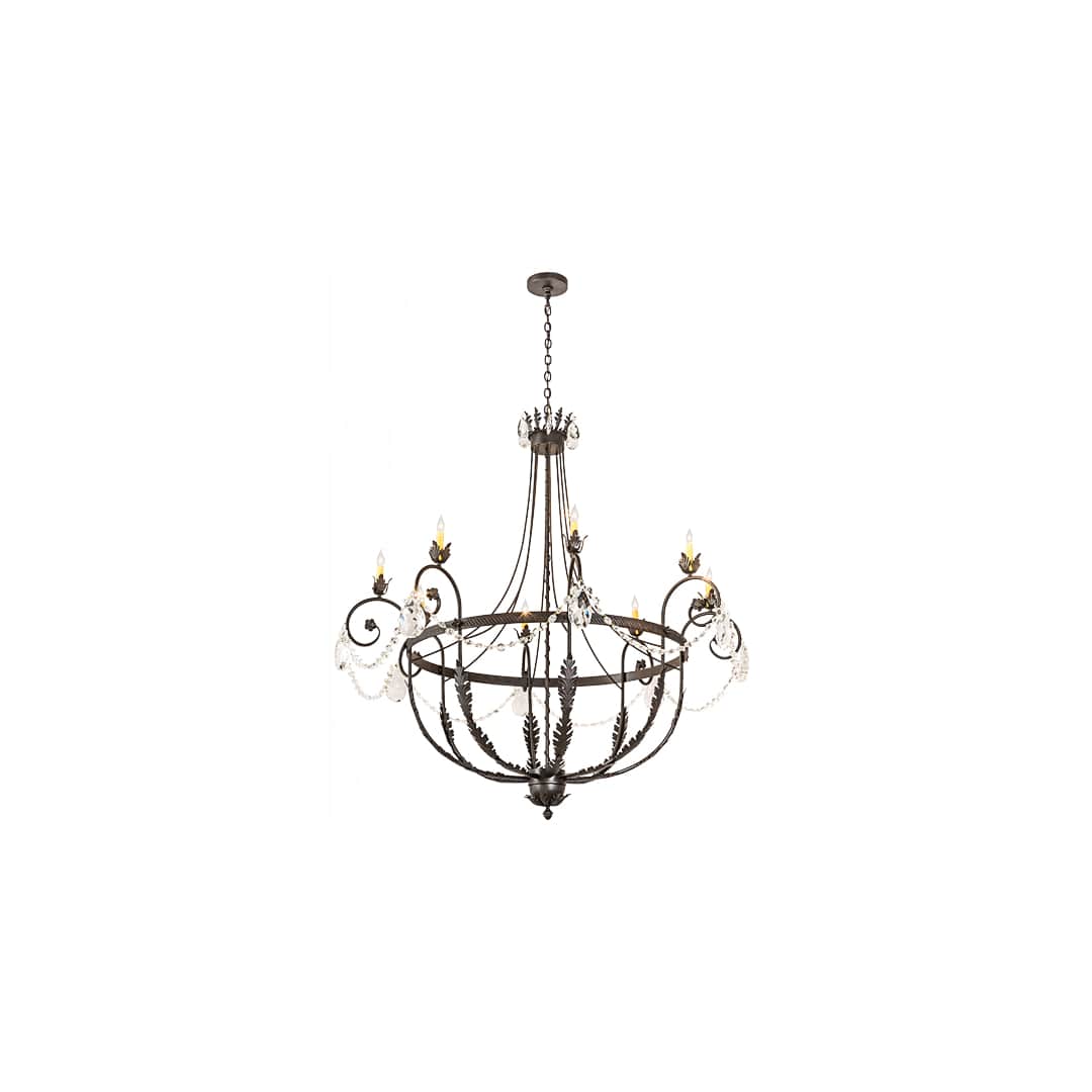Antonia 8 Light 58" Wide Crystal Candle Style Chandelier
