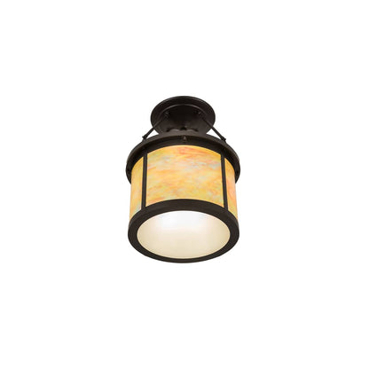 Arts and Crafts 4 Light 20" Wide Semi-Flush Drum Ceiling Fixture