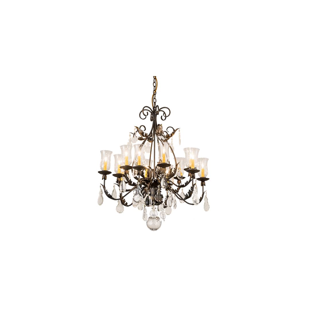 French Elegance 12 Light 36" Wide Crystal Chandelier