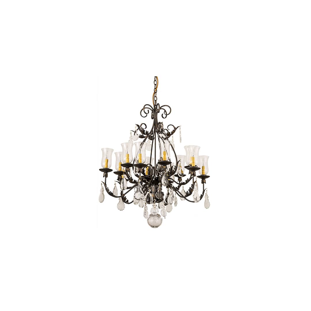 French Elegance 12 Light 36" Wide Crystal Chandelier