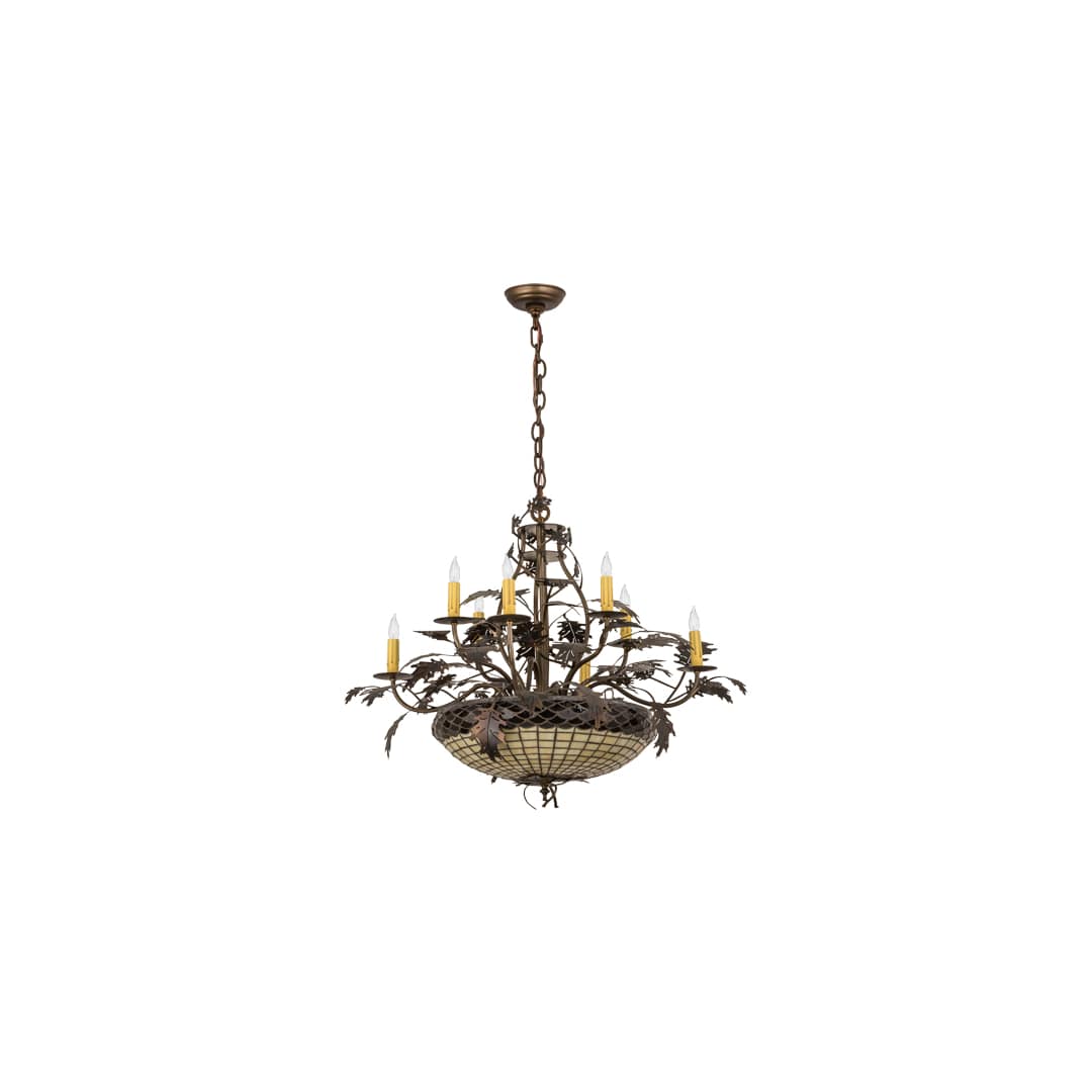 Greenbriar Oak 11 Light 42" Wide Taper Candle Style Chandelier