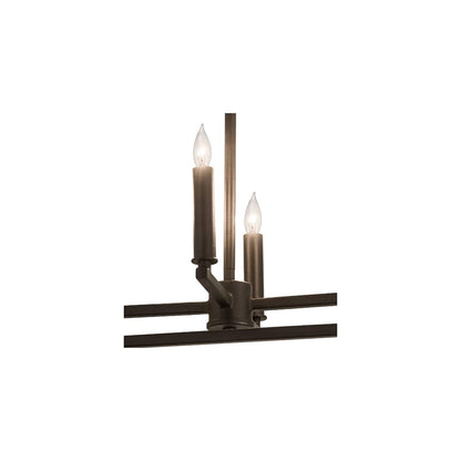 4 Light 23" Wide Taper Candle Pendant