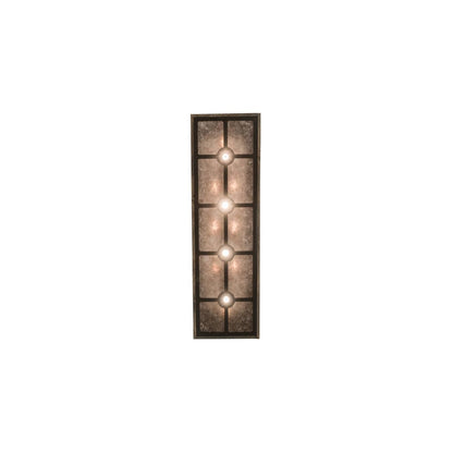 8 Light 61" Wide Wood Linear Pendant
