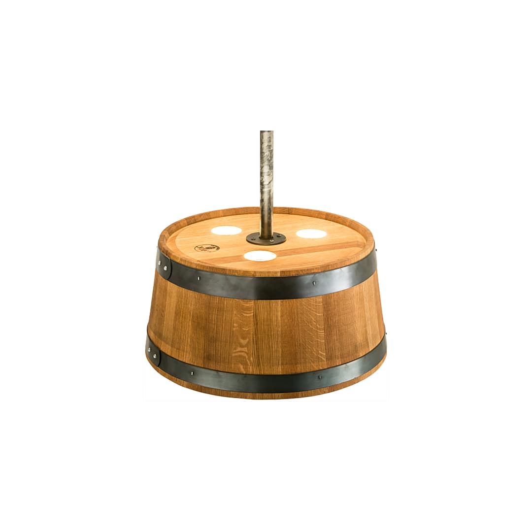 3 Light 25" Wide Wood Pendant