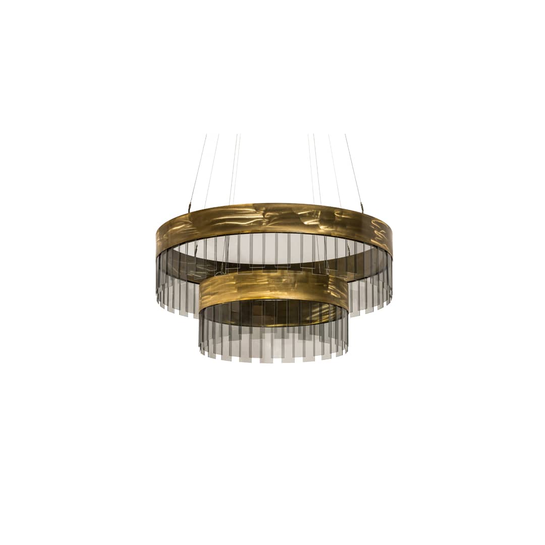 2 Light 43" Wide Suspension Pendant