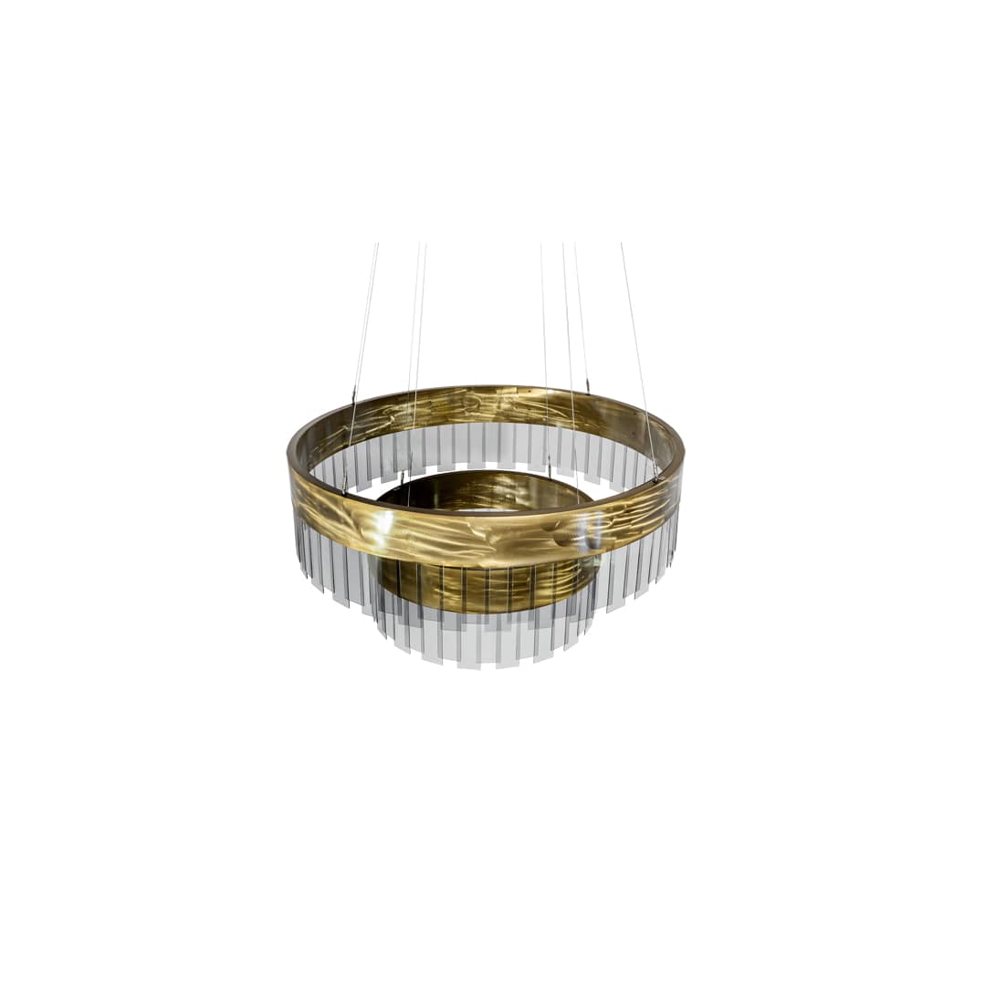 2 Light 43" Wide Suspension Pendant
