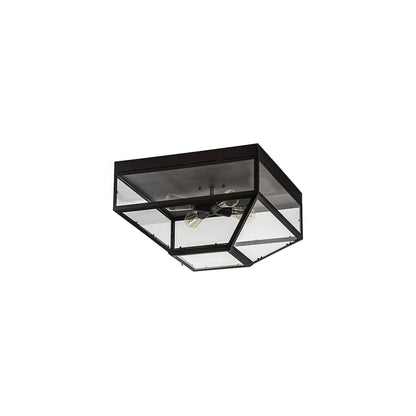Mission Prime 4 Light 28" Wide Flush Mount Ceiling Fixture