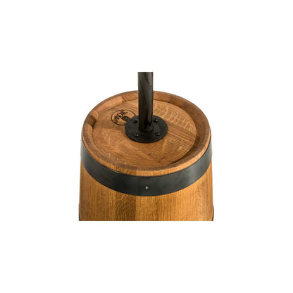 3 Light 17" Wide Wood Pendant