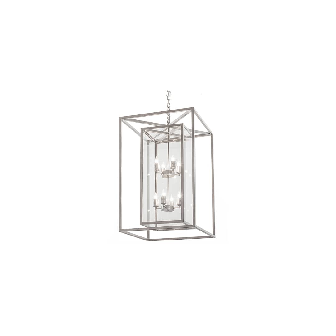 8 Light 34" Wide Taper Candle Pendant
