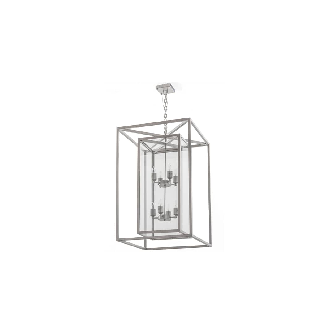 8 Light 34" Wide Taper Candle Pendant