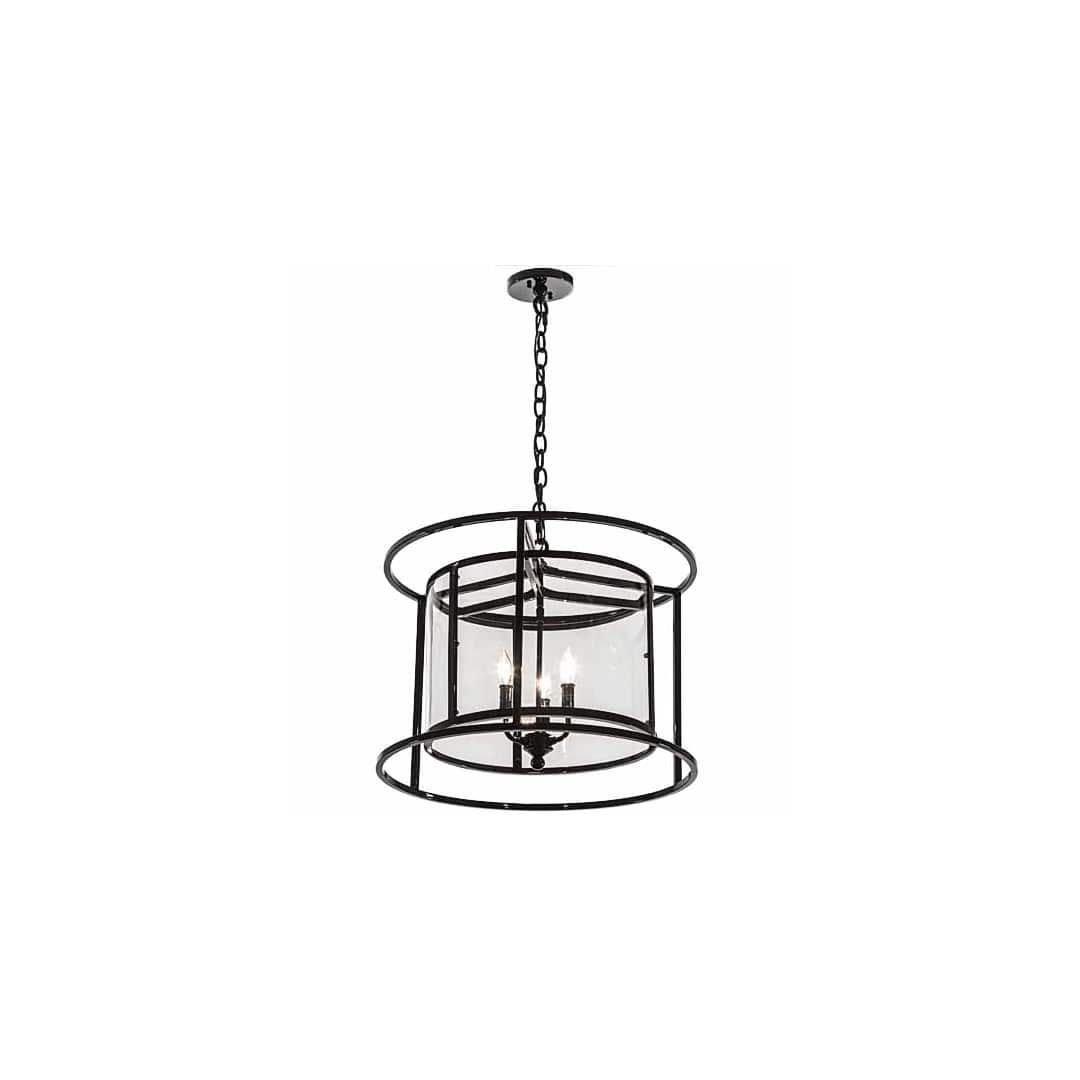 3 Light 22" Wide Taper Candle Pendant