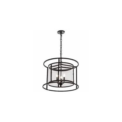3 Light 22" Wide Taper Candle Pendant