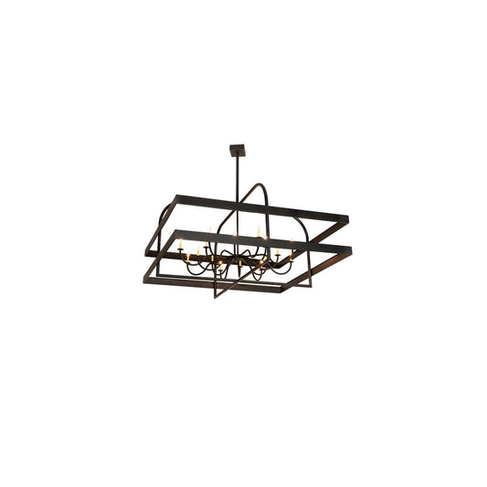 Square Aldari 16 Light 117" Wide Taper Candle Style Chandelier