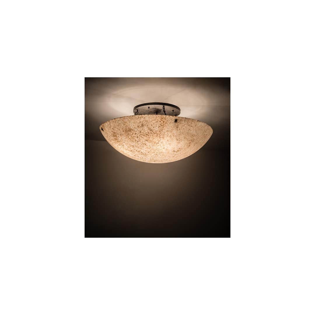 Artesia 8 Light 48" Wide Semi-Flush Bowl Ceiling Fixture - Bronze Finish