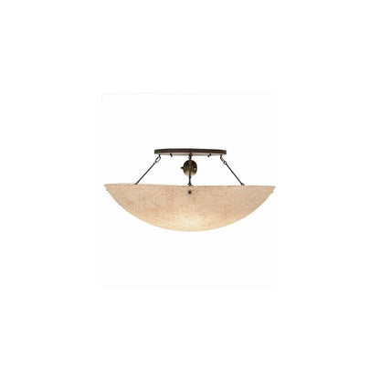 Artesia 8 Light 48" Wide Semi-Flush Bowl Ceiling Fixture - Bronze Finish