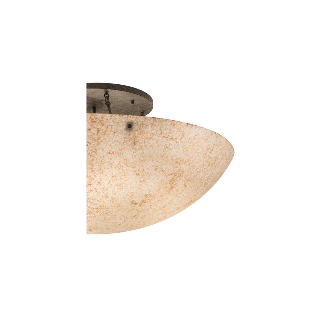 Artesia 8 Light 48" Wide Semi-Flush Bowl Ceiling Fixture - Bronze Finish