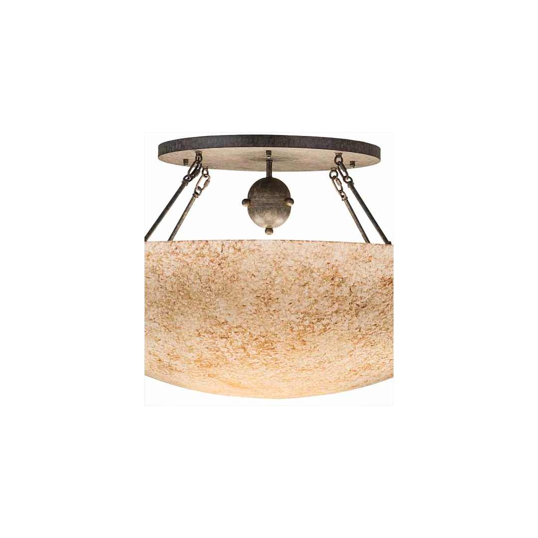 Artesia 8 Light 48" Wide Semi-Flush Bowl Ceiling Fixture - Bronze Finish