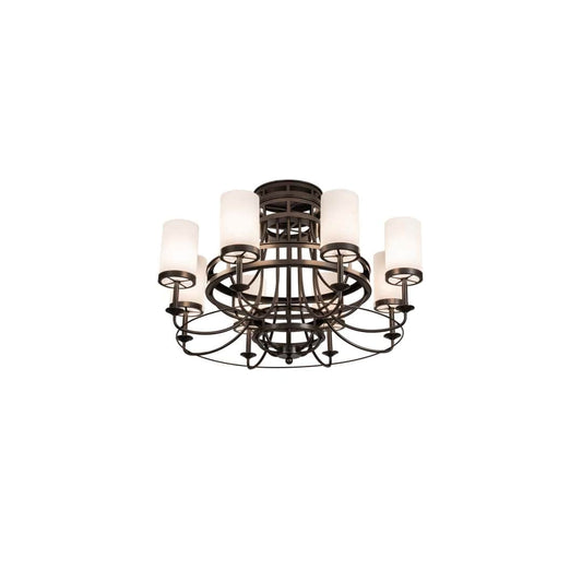 Saxony 8 Light 46" Wide Ring Chandelier