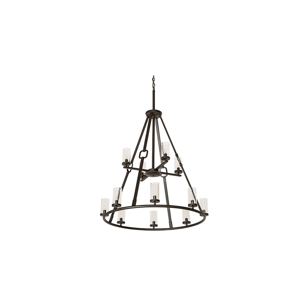 Loxley Hugo 12 Light 38" Wide Ring Chandelier