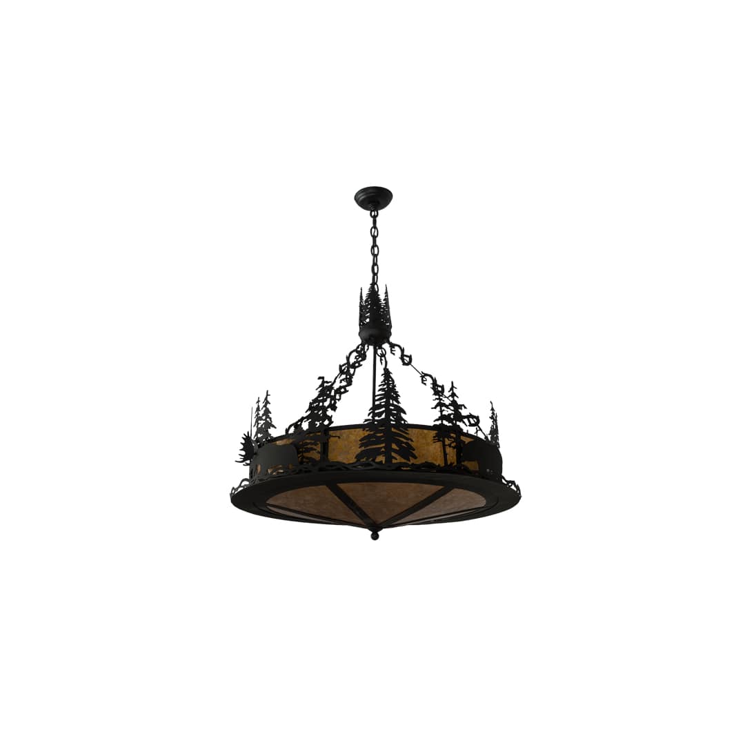 4 Light 34" Wide Abstract Pendant