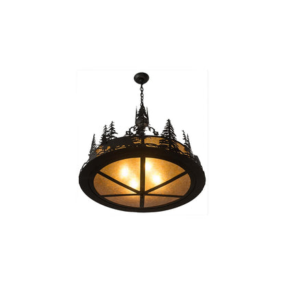 4 Light 34" Wide Abstract Pendant