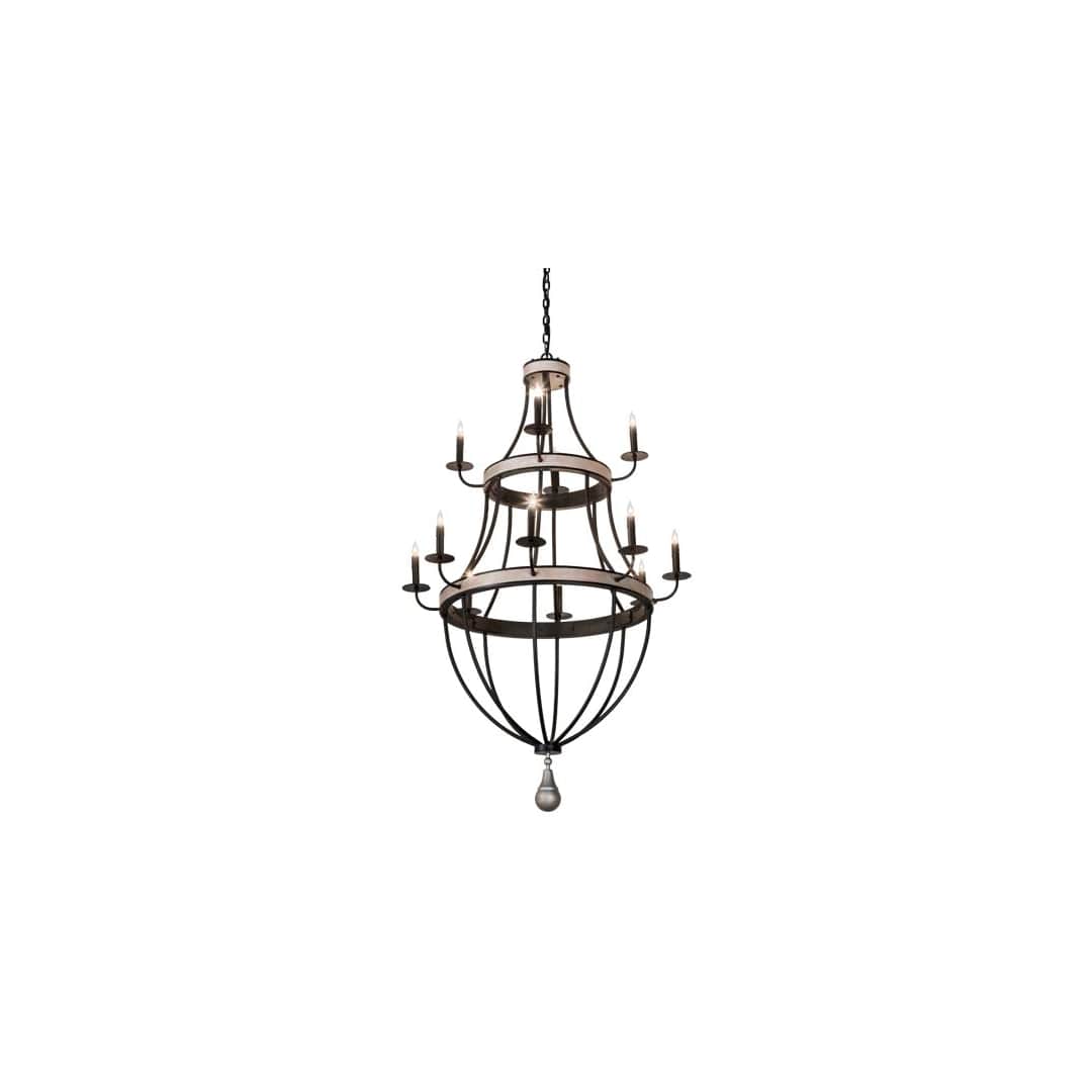 Georgetown 12 Light 36" Wide Taper Candle Style Chandelier