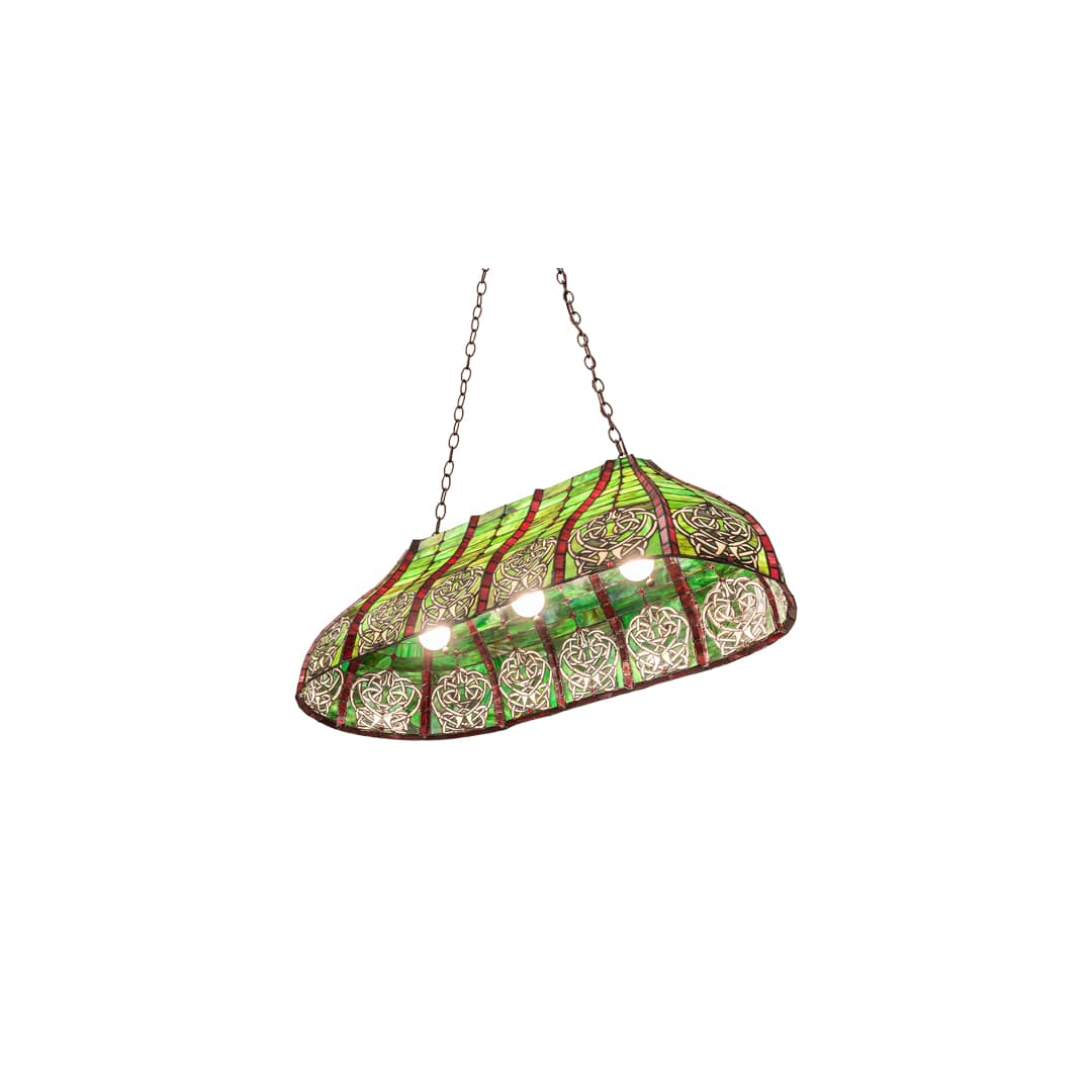 3 Light 39" Wide Billiard Linear Pendant