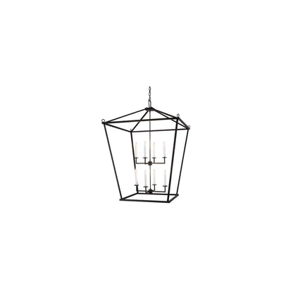8 Light 51" Wide Taper Candle Pendant