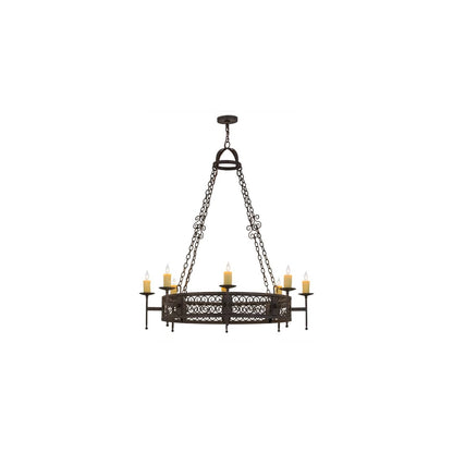 Toscano 8 Light 48" Wide Taper Candle Style Chandelier