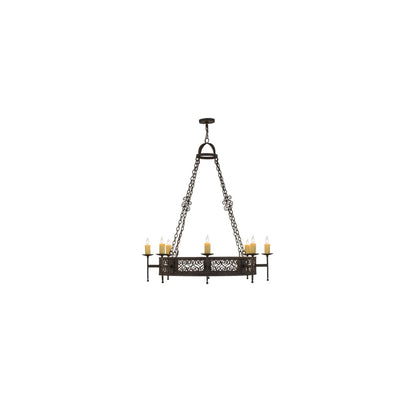 Toscano 8 Light 48" Wide Taper Candle Style Chandelier