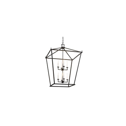 8 Light 51" Wide Taper Candle Pendant
