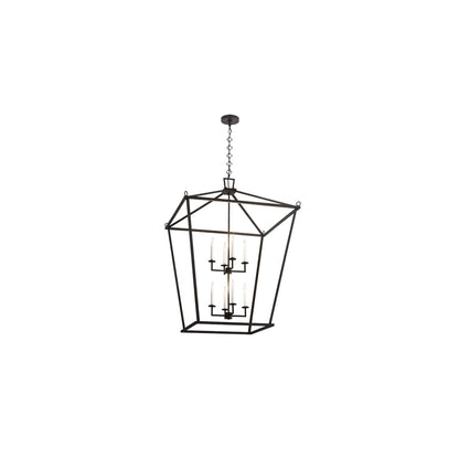 8 Light 51" Wide Taper Candle Pendant