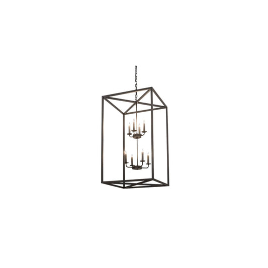 8 Light 34" Wide Taper Candle Pendant