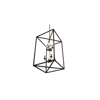 8 Light 34" Wide Taper Candle Pendant