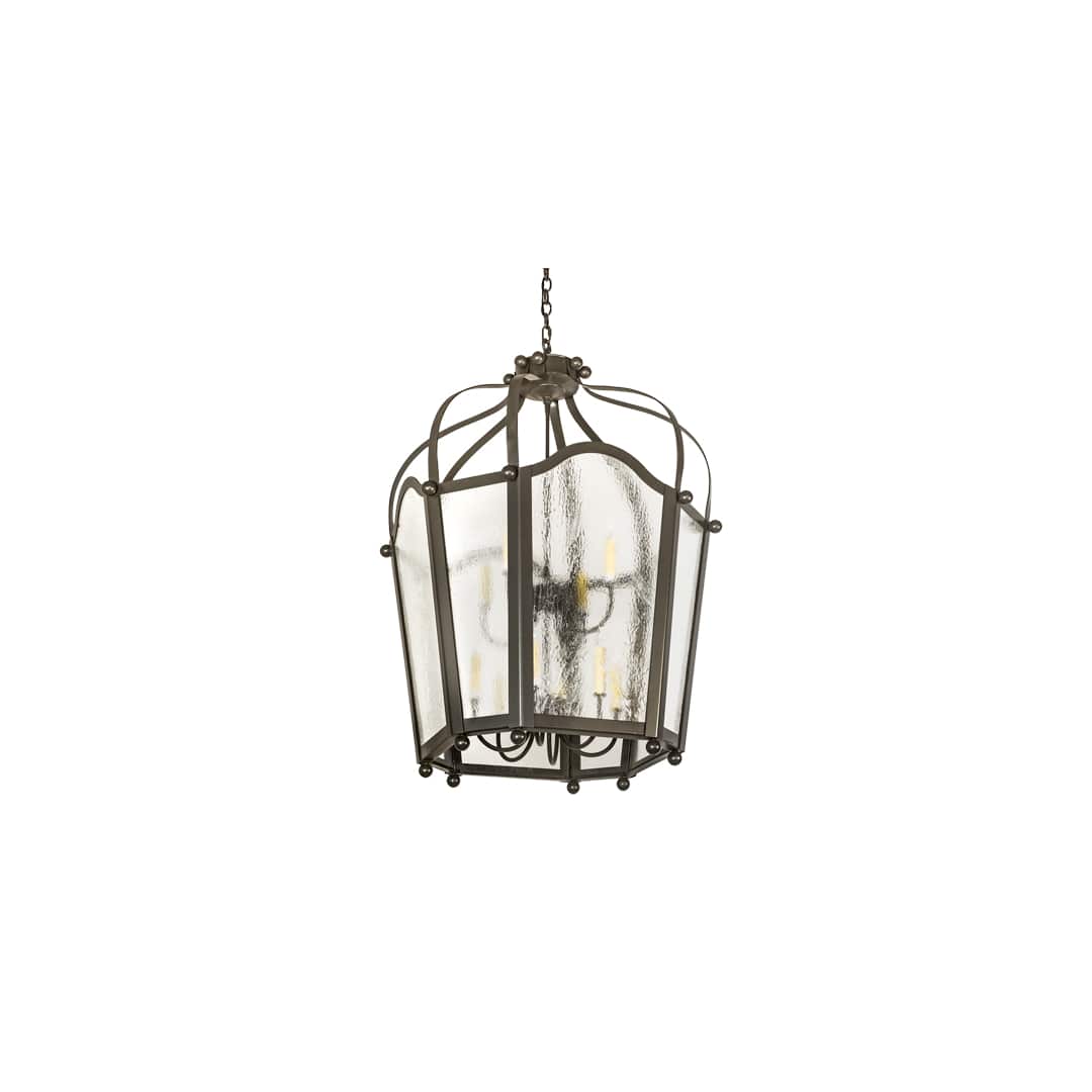 10 Light 33" Wide Taper Candle Pendant