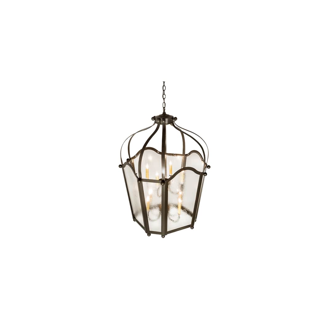 10 Light 33" Wide Taper Candle Pendant