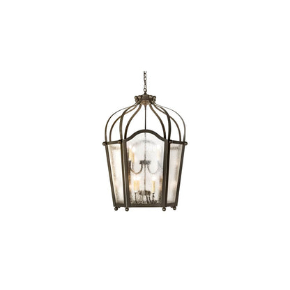 10 Light 33" Wide Taper Candle Pendant