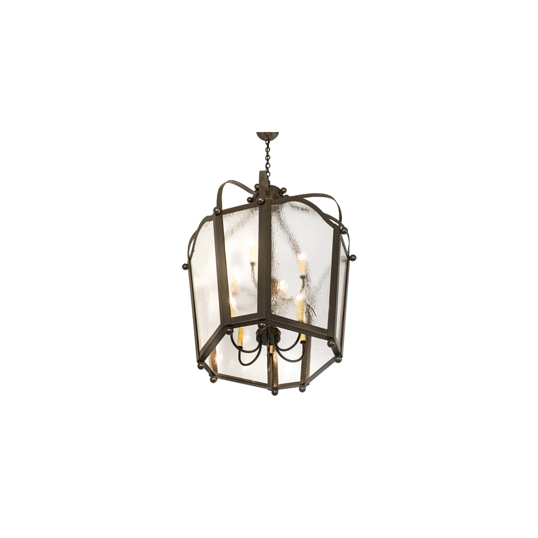 10 Light 33" Wide Taper Candle Pendant
