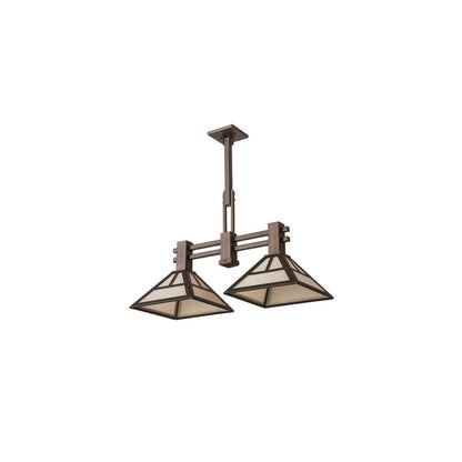 2 Light 17" Wide Pendant