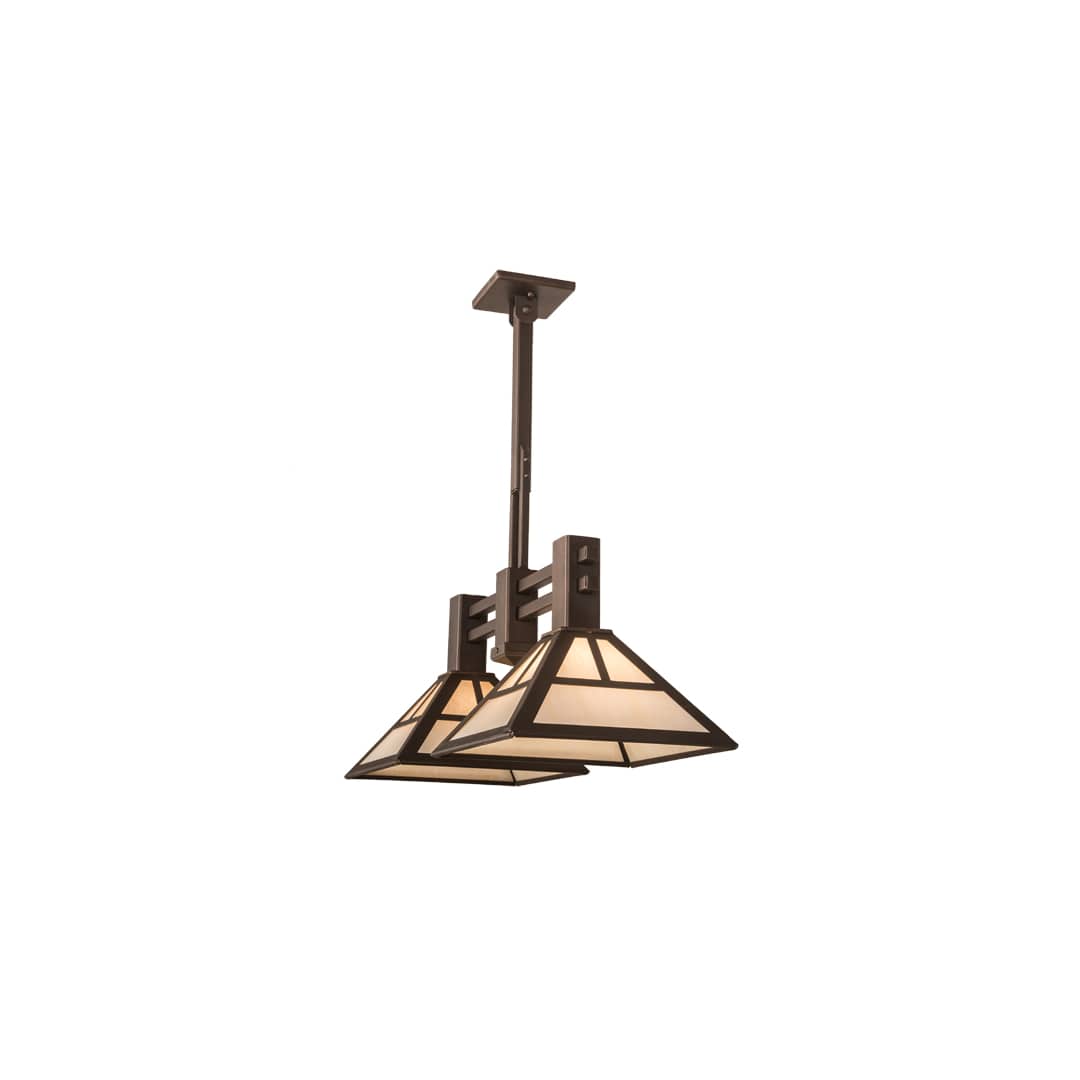 2 Light 17" Wide Pendant