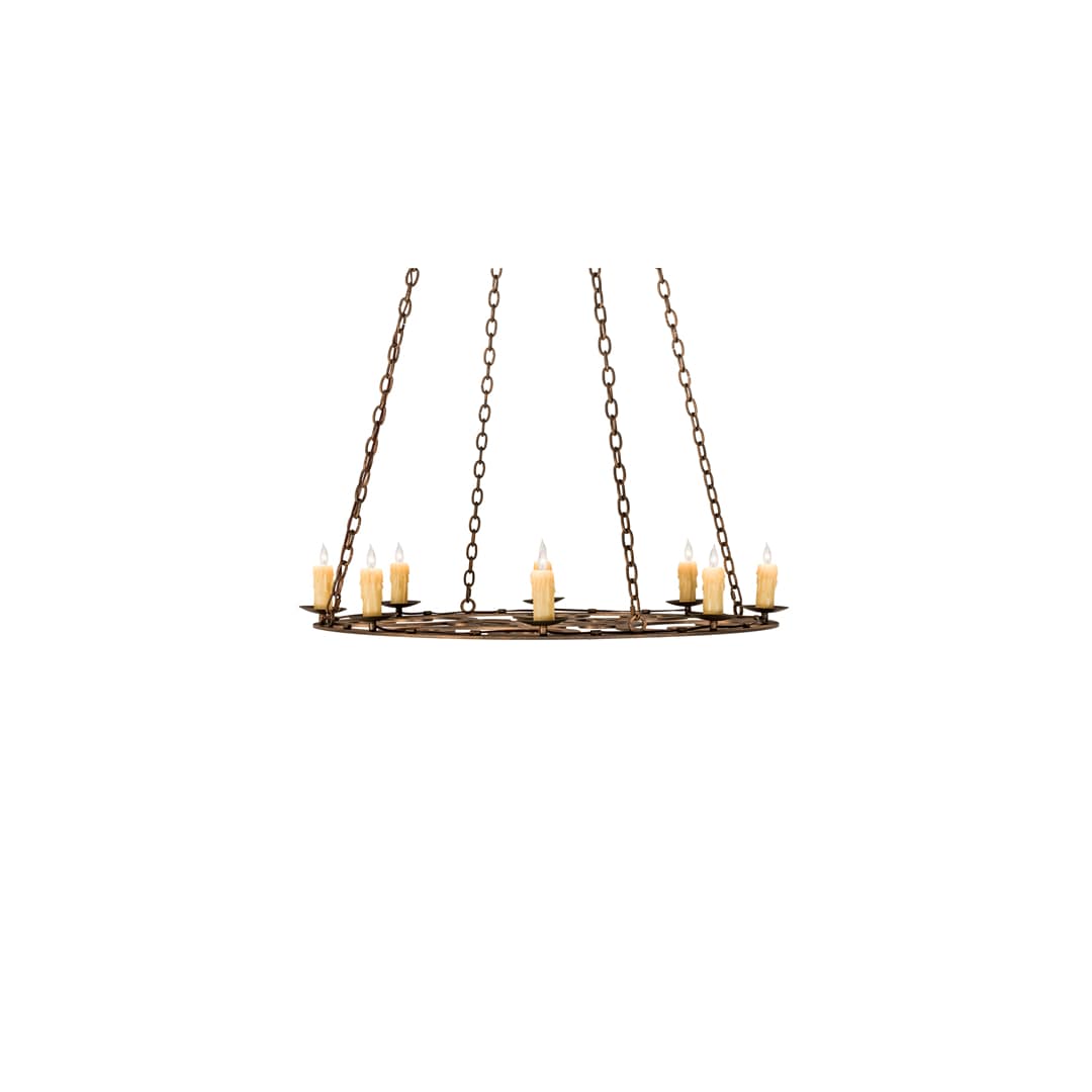 8 Light 42" Wide Taper Candle Pendant