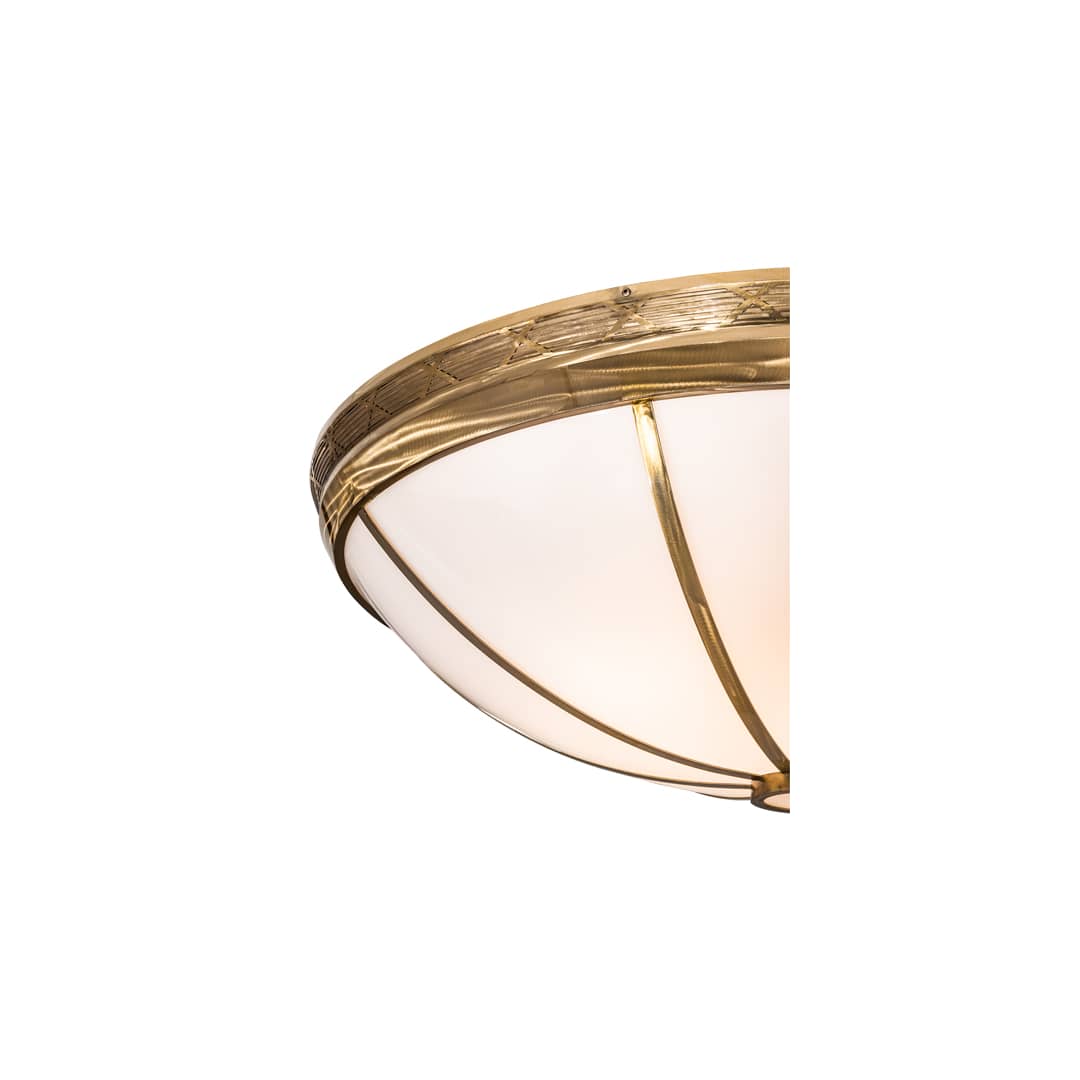Kahe 12 Light 60" Wide Flush Mount Bowl Ceiling Fixture - Brass Tint Finish